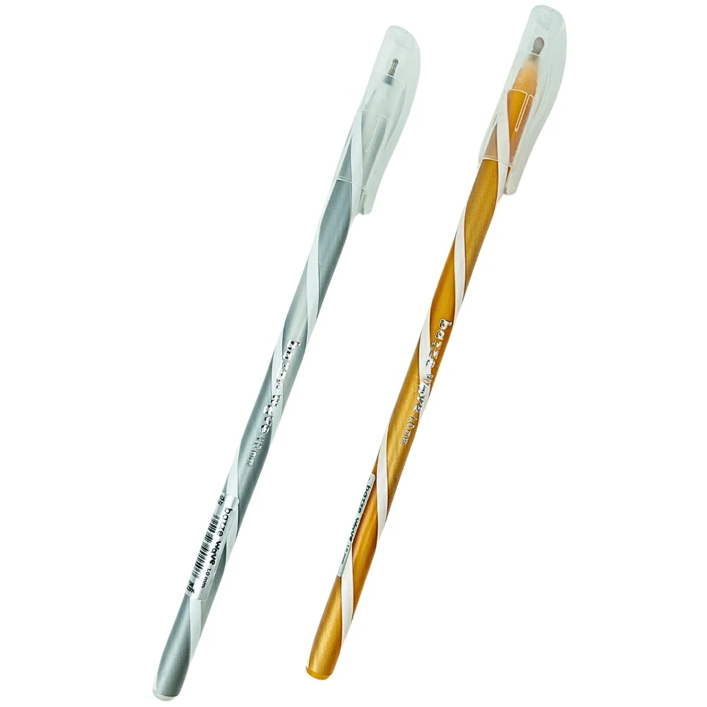 Caneta Esf. Wave Bazze Ouro e Prata 1.0mm