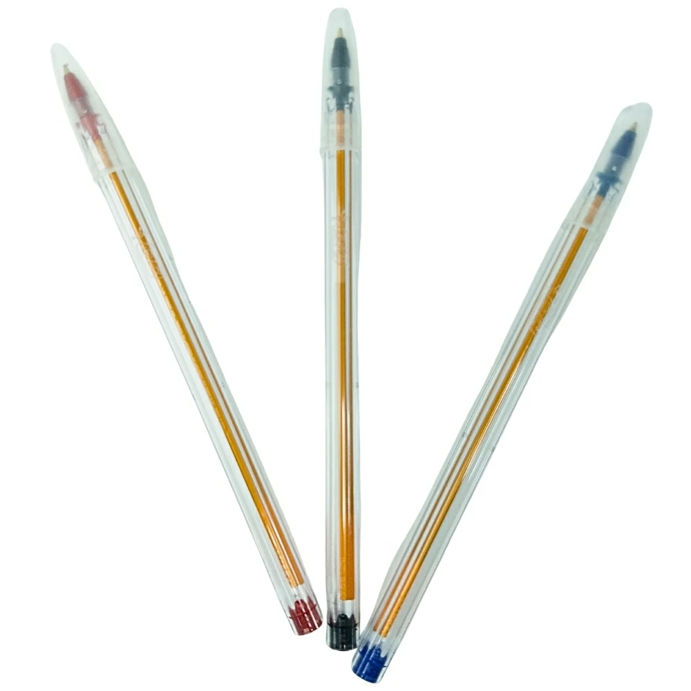 Caneta Esf. BIC Fina 0.8mm Transparente Sextavada