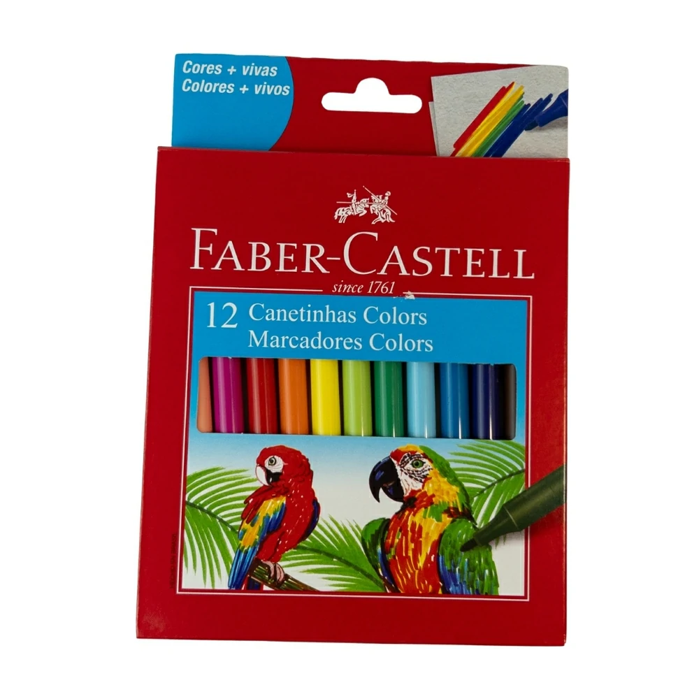 Canetinha Hidrográfica Faber-Castell 12 Cores
