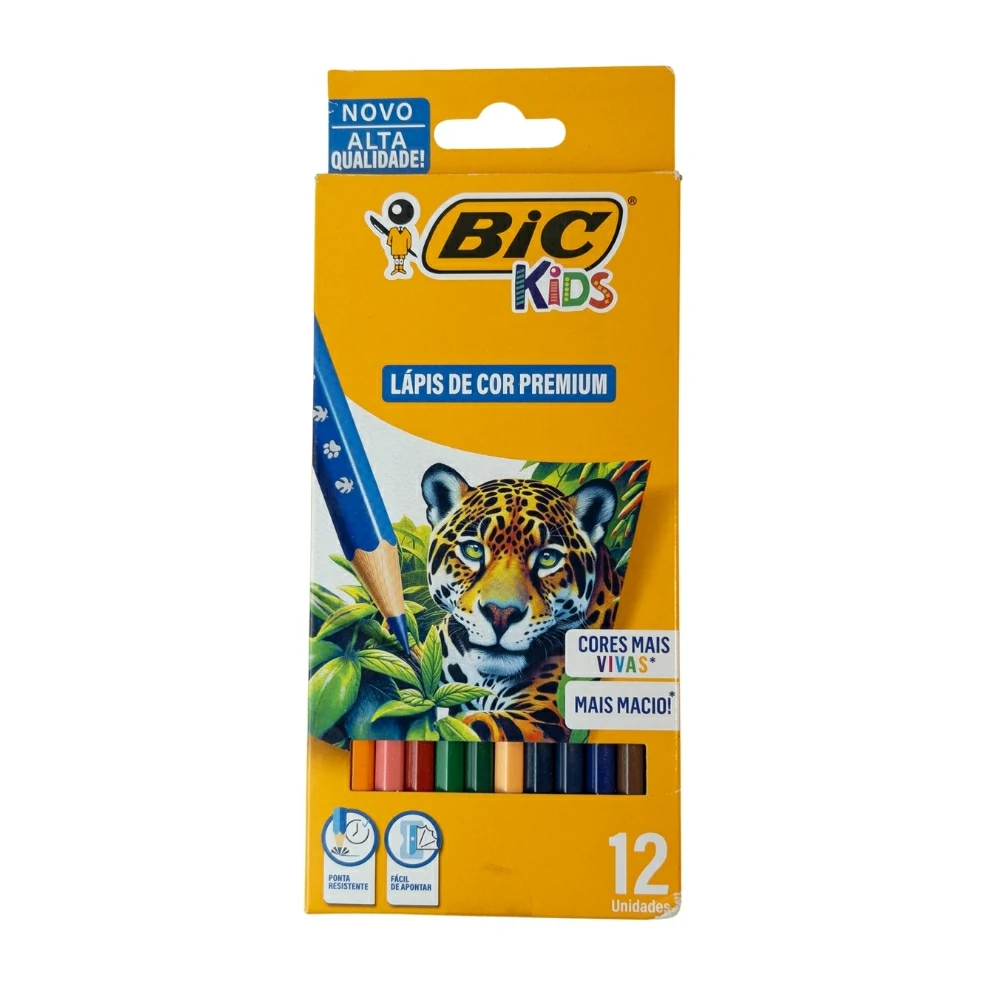 Lápis de Cor PREMIUM BIC Kids 12 Cores