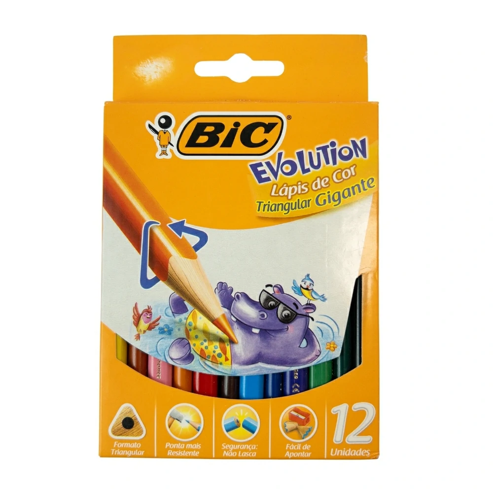Lápis de Cor BIC Evolution BIG Triangular