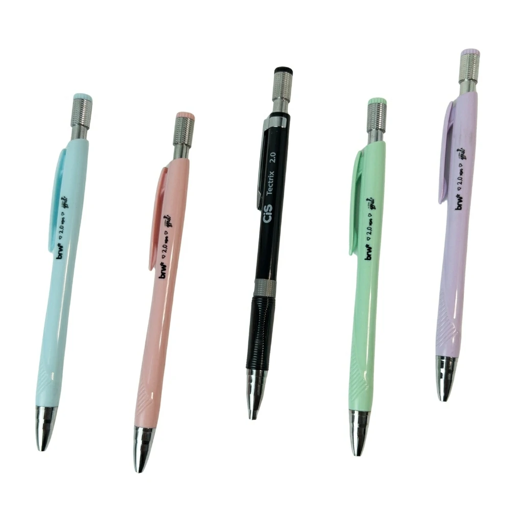 Lapiseira 2.0mm CiS Tectris Preta & BRW Tom Pastel