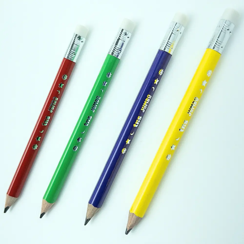 Lápis Grafite Jumbo com Borracha TRIS Triangular