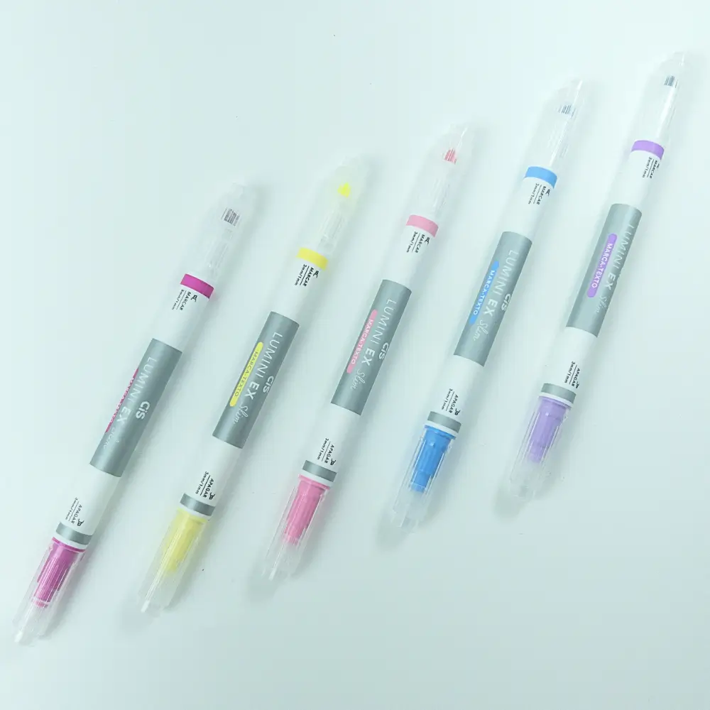Marca Texto Lumini EX Slim 2 pontas Marca e Apaga CiS